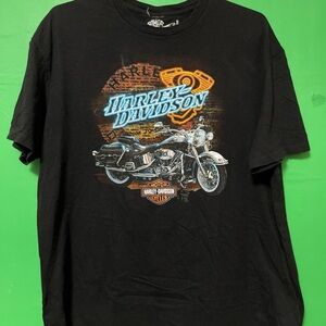 Y2K Harley Davidson Bourbon Street New Orleans Louisiana T-Shirt